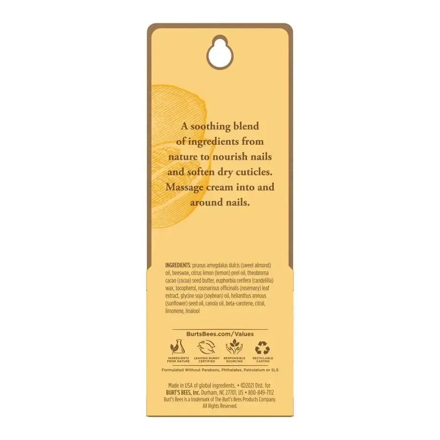 Burt's Bees Lemon Butter Cuticle Cream 0.6 oz. Tin