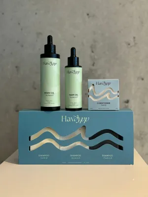 Gift Box - All Shampoo & Conditioner Bars   Hair & Body Oil