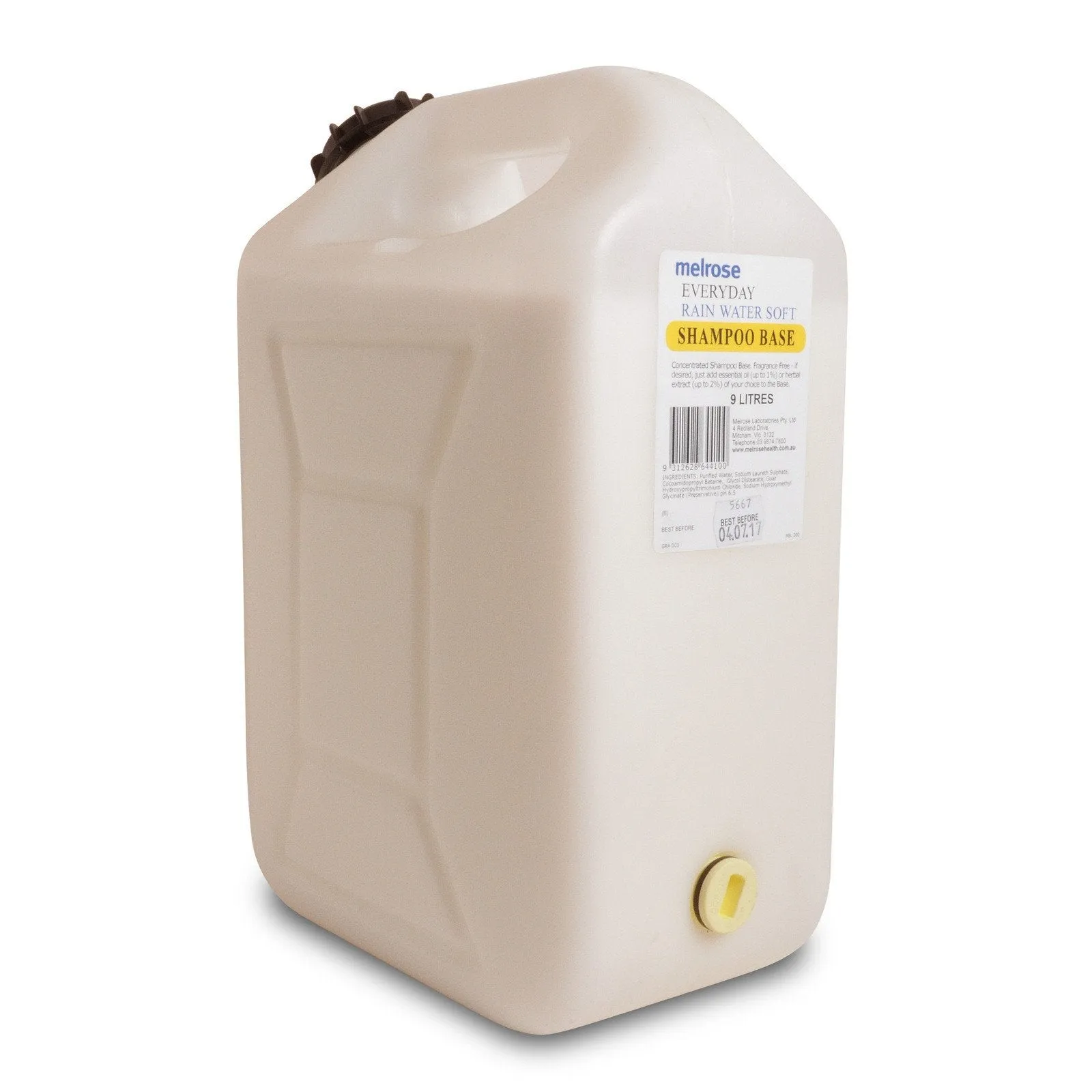 Melrose Botanicals Everyday Fragrance Free Shampoo Base 9L